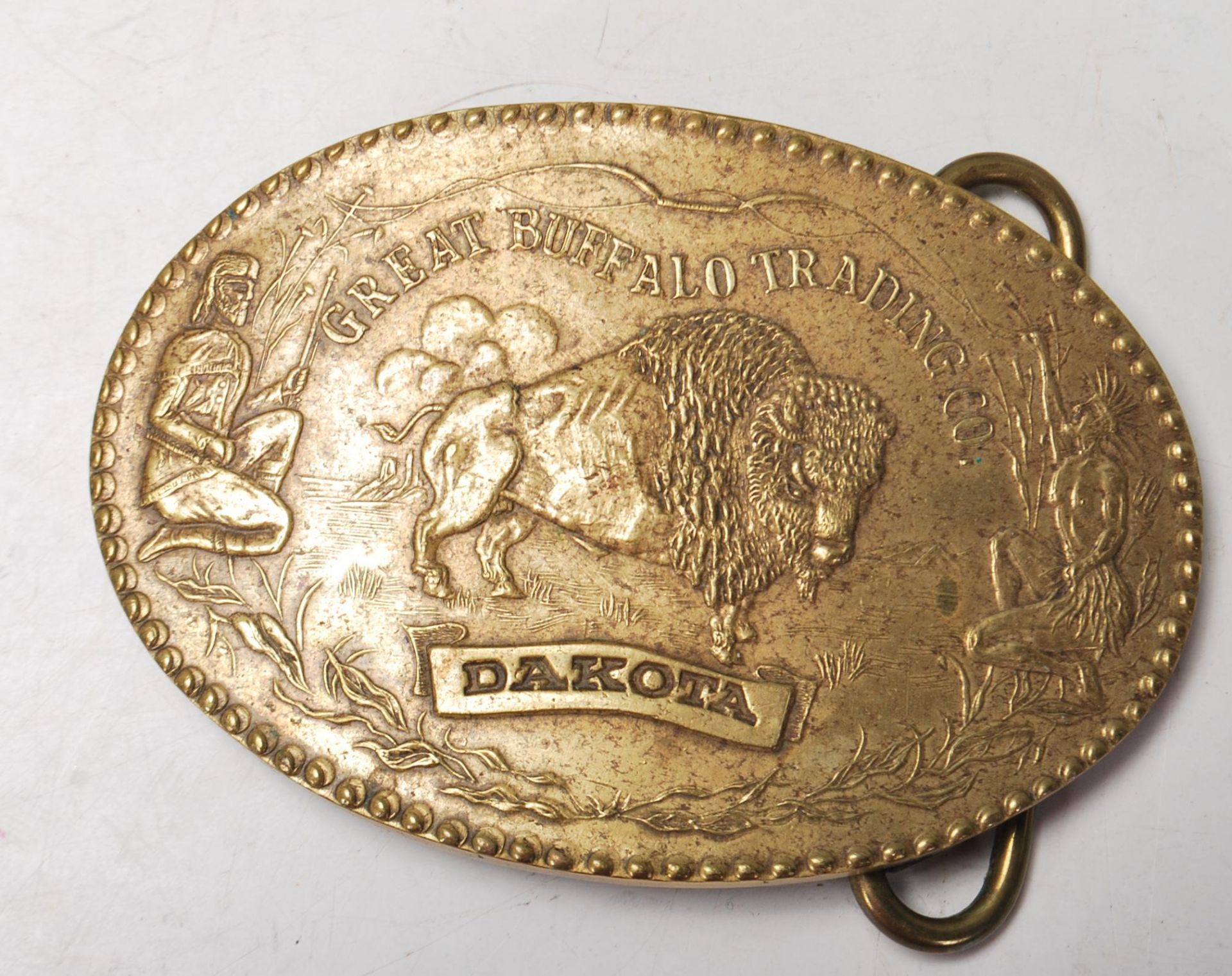 COLLECTION OF AMERICAN BRASS BELT BUCKLES - Image 7 of 7