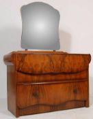 A 1930’S ART DECO DRESSING TABLE CHEST WITH TWIN DRAWERS