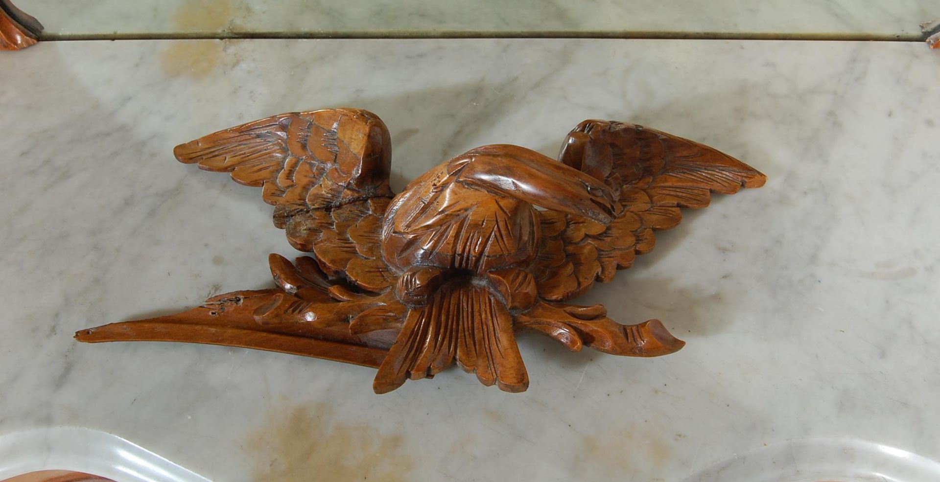 EARLY 20TH CENTURY WALNUT MIRROR BACKED CREDENZA - Image 4 of 5