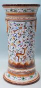 20TH CENTURY FAIENCE WARE UMBRELLA - STICK STAND VASE