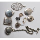 VINTGE AND ANTIQUE SILVER JEWELLERY