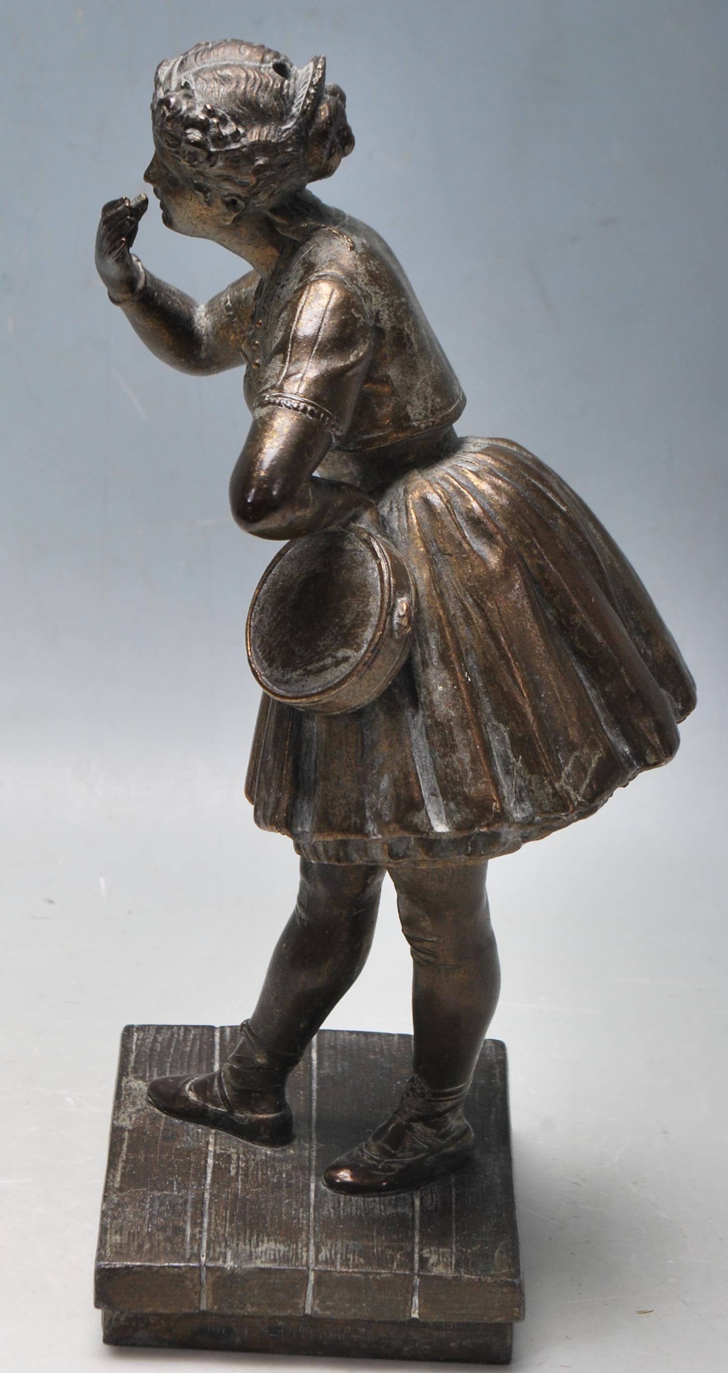 20TH CENTURY BRONZE BRASS THEATRICAL SCULPTURE - Image 4 of 6