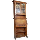 19TH CENTURY / EARLY 20TH CENTURY ARTS AND CRAFT LIBERTY STYLE BUREAU BOOKCASE.