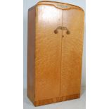 VINTAGE MID CENTURY MAPLE WARDROBE WITH FITTED INTERIOR