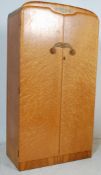 VINTAGE MID CENTURY MAPLE WARDROBE WITH FITTED INTERIOR