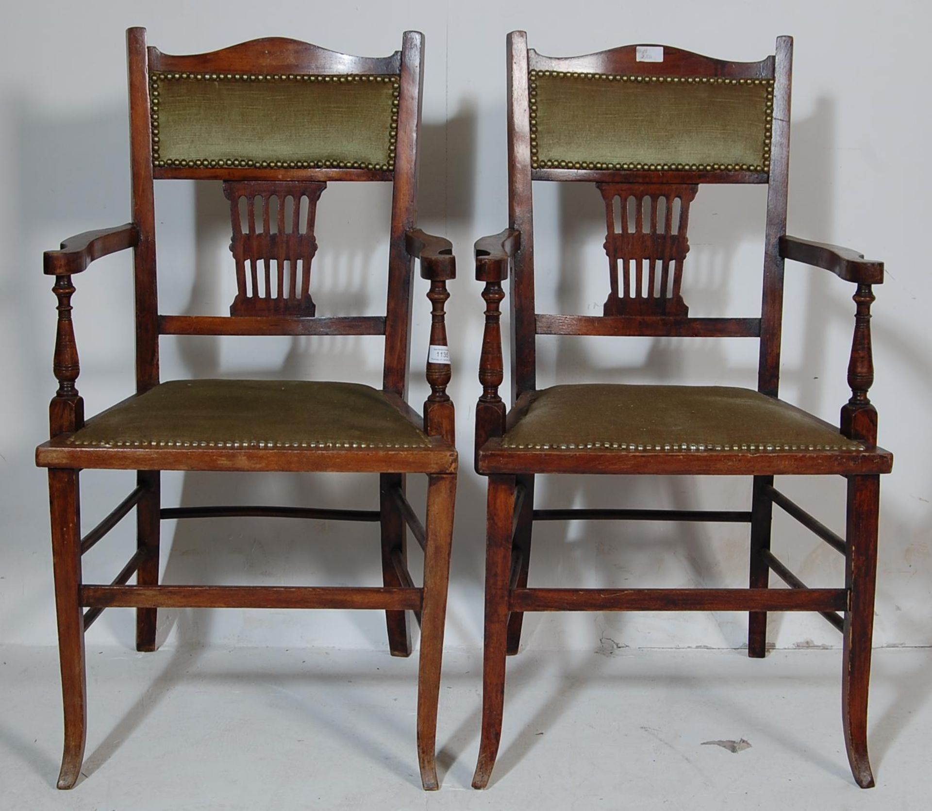 TWO 19TH CENTURY LATE VICTORIAN BEDROOM CHAIRS