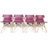 AFTER CHARLES AND RAY EAMES - SET OF FOUR CONTEMPORARY HOXTON EIFFEL CHAIRS