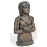 RETRO 20TH CENTURY EGYPTIAN PHARAOH BUST