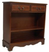 20TH CENTURY ANTIQUE STYLE MAHOGANY INLAID BOOKCASE