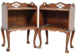 GEORGE III REVIVAL MAHOGANY BEDSIDE CABINETS