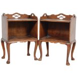 GEORGE III REVIVAL MAHOGANY BEDSIDE CABINETS