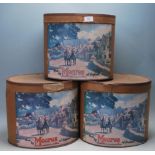 1930’S MOORES OF ENGLAND CARDBOARD HAT BOXES
