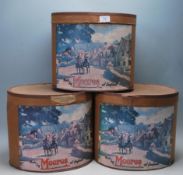 1930’S MOORES OF ENGLAND CARDBOARD HAT BOXES