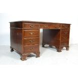 EDWARDIAN ANTIQUE MAHOGANY WRITING DESK