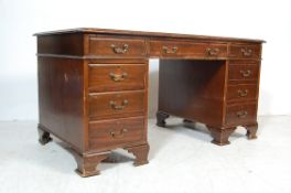 EDWARDIAN ANTIQUE MAHOGANY WRITING DESK