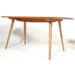 RETRO VINTAGE 1960S MID 20TH CENTURY BEECH AND ELM REFECTORY DINING TABLE