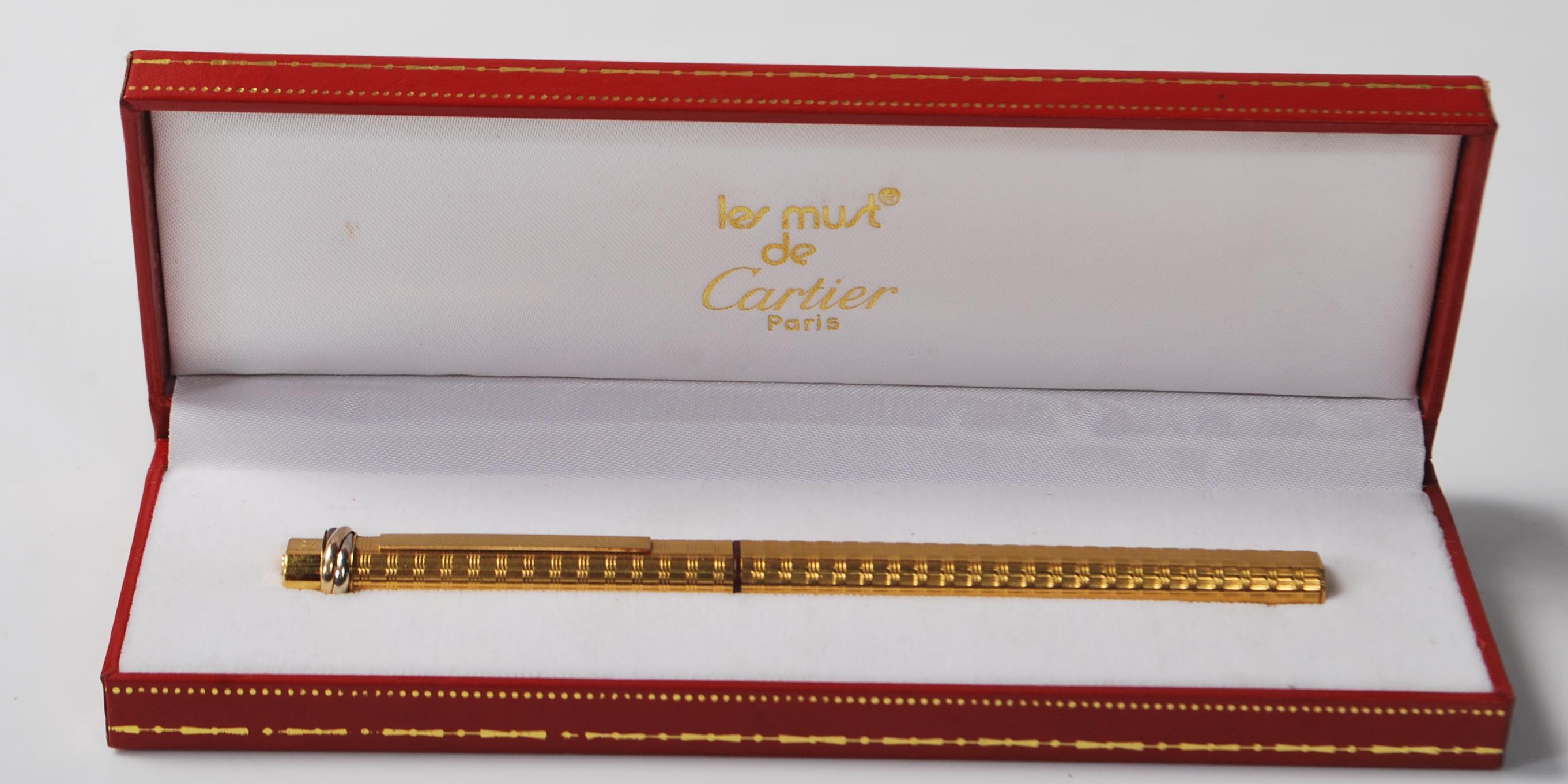 VINTAGE CARTIER GOLD PLATED INK PEN - Image 9 of 9