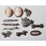 GROUP OF VINTAGE SILVER BROCHES