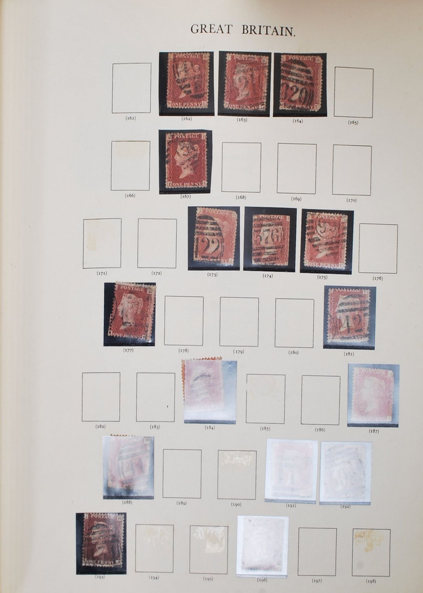 VICTORIAN AND LATER STAMP COLLECTION OVER THREE ALBUMS