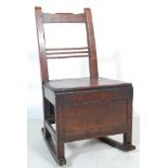 18TH CENTURY NORTH COUNTRY OAK ROCKING CHAIR
