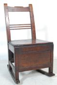 18TH CENTURY NORTH COUNTRY OAK ROCKING CHAIR