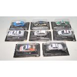 EIGHT VINTAGE DIECAST 1:43 POLICE CARS