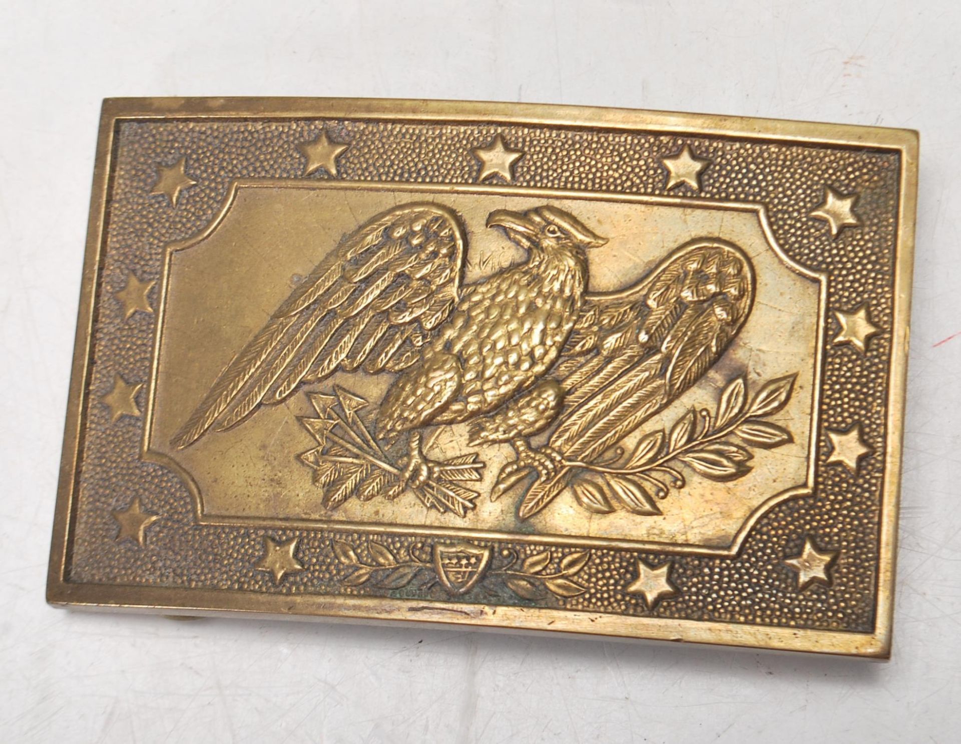 COLLECTION OF AMERICAN BRASS BELT BUCKLES - Image 3 of 7