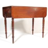 ANTIQUE VICTORIAN 19TH CENTURY MAHOGANY PEMBROKE DINING TABLE