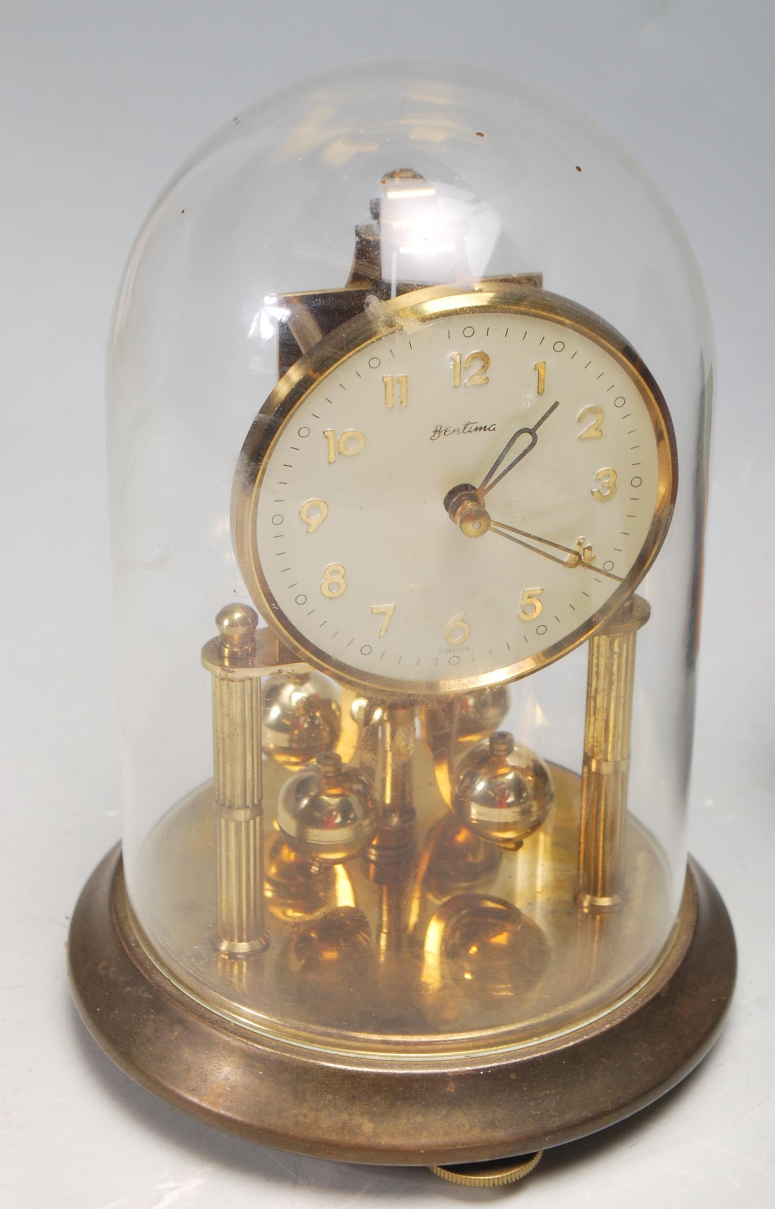 LIONEL PICK CARRIAGE CLOCK AND BENTIMA ANNIVERSARY CLOCK - Image 2 of 6