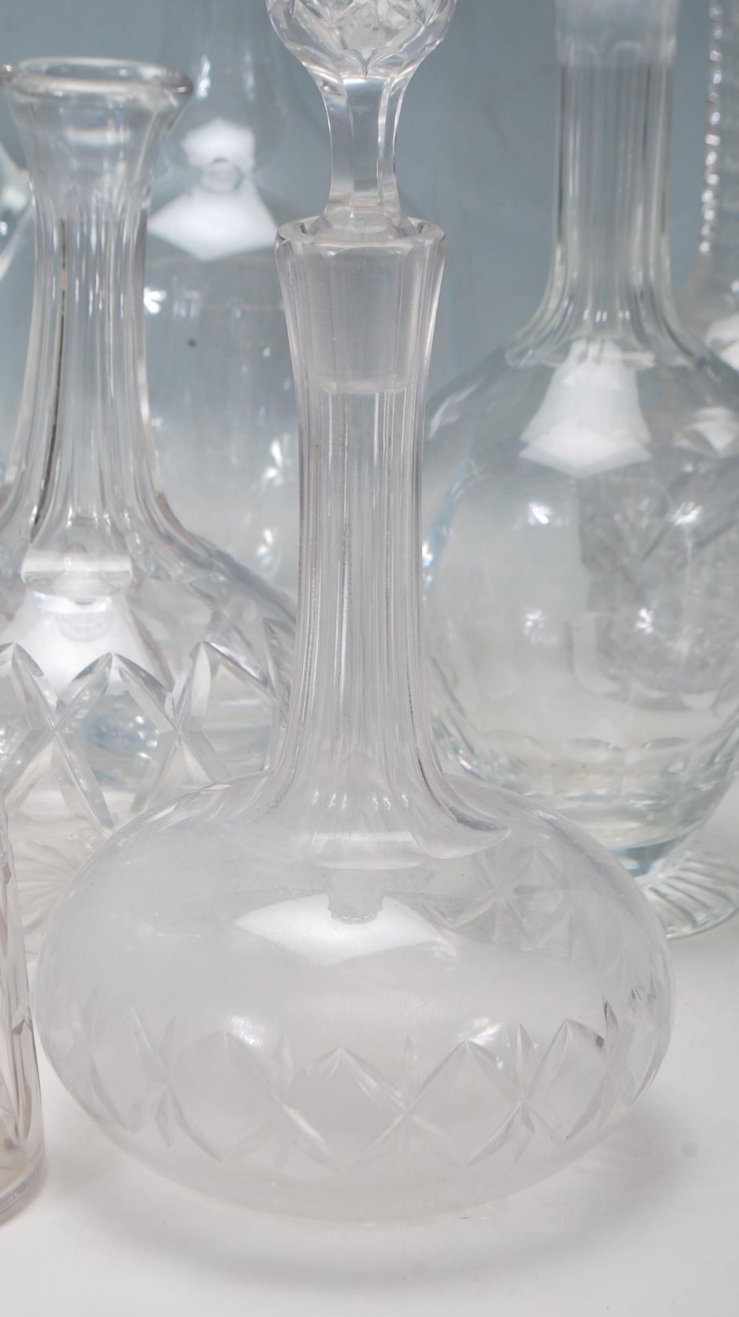 NINE 19TH CENTURY VICTORIAN CUT GLASS DECANTERS - Image 3 of 7
