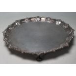 VICTORIAN SILVER CHARLES STUART HARRIS SILVER PLATTER