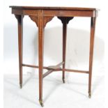 LATE VICTORIAN MAHOGANY OCTAGONAL CENTRE TABLE