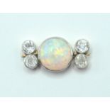 VINTAGE OPAL AND DIAMOND JEWELLERY FINDING
