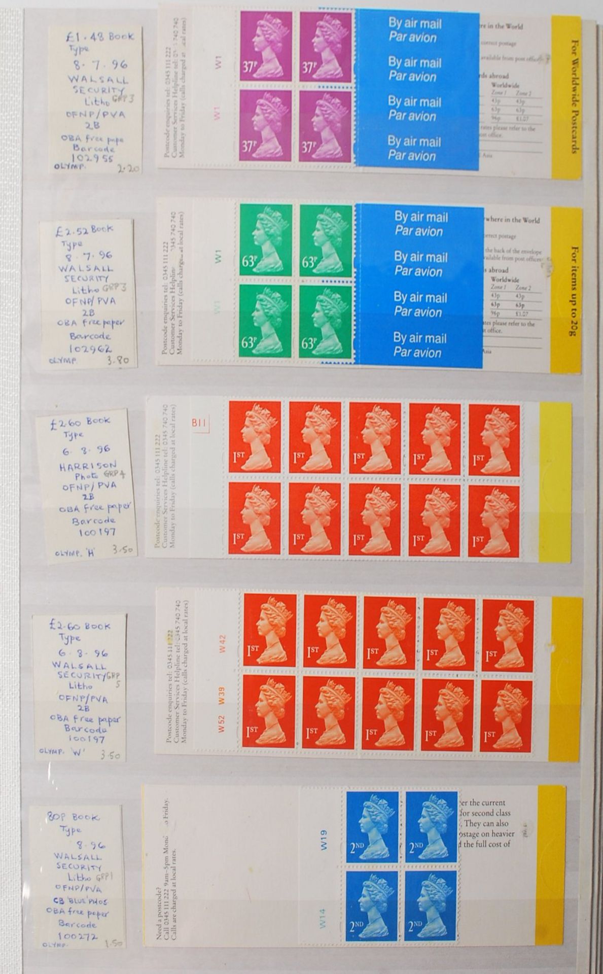 QUANTITY OF 1ST AND 2ND CLASS STAMPS BOOKLETS - £800+ - Bild 4 aus 16