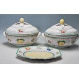 PAIR OF VILLEROY & BOCH PORCELAIN TUREENS