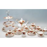 ROYAL ALBERT OLD COUNTRY ROSES TEA SET -TEA SERVICE