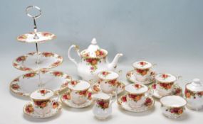 ROYAL ALBERT OLD COUNTRY ROSES TEA SET -TEA SERVICE