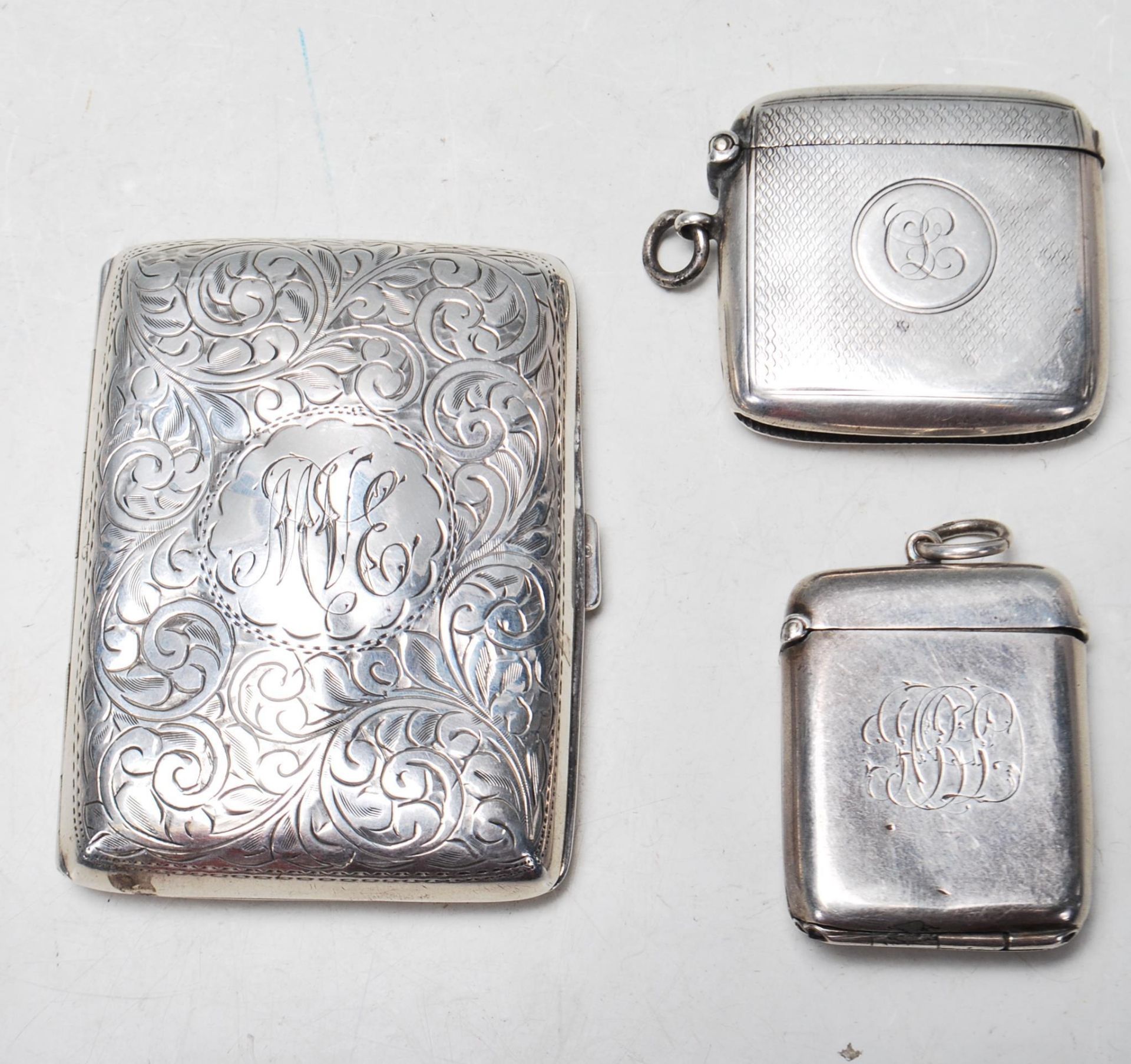 THREE STERLING SILVER SMOKING RELATED ITEMS