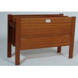 1960’S GUY ROGERS TEAK WOOD MAGAZINE RACK