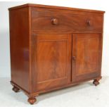 19TH CENTURY VICTORIAN MAHOGANY CHEST CUPBOARD