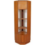 RETRO VINTAGE 1960S TEAK WOOD CORNER UNIT