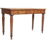 ANTIQUE EARLY 19TH CENTURY MAHOGANY AND PINE WRITING TABLE