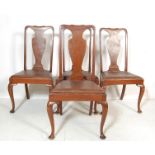 1930’S MAHOGANY DINING CHAIRS WITH FIDDLE BACKREST