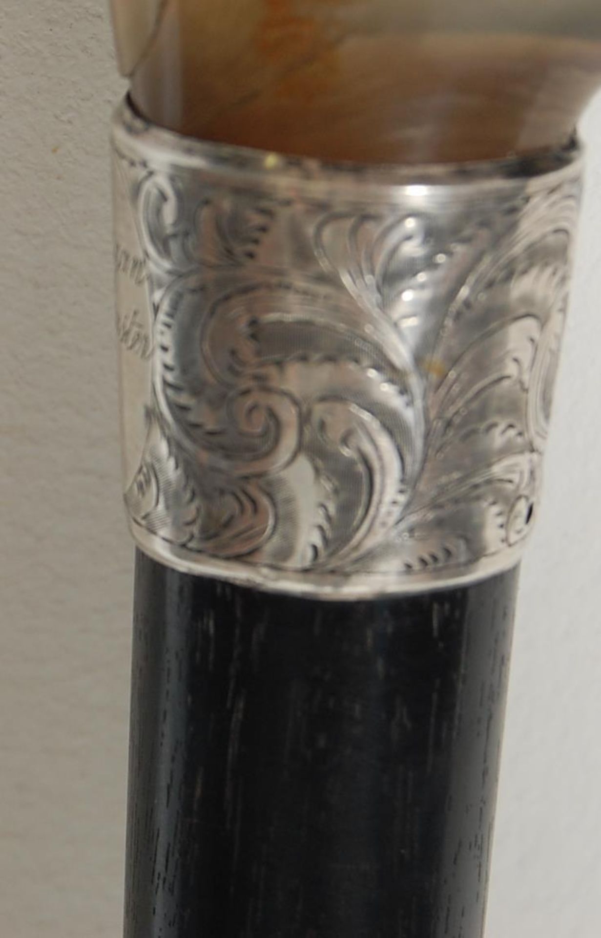 19TH CENTURY VICTORIAN EBONISED WALKING STICK - Image 3 of 5