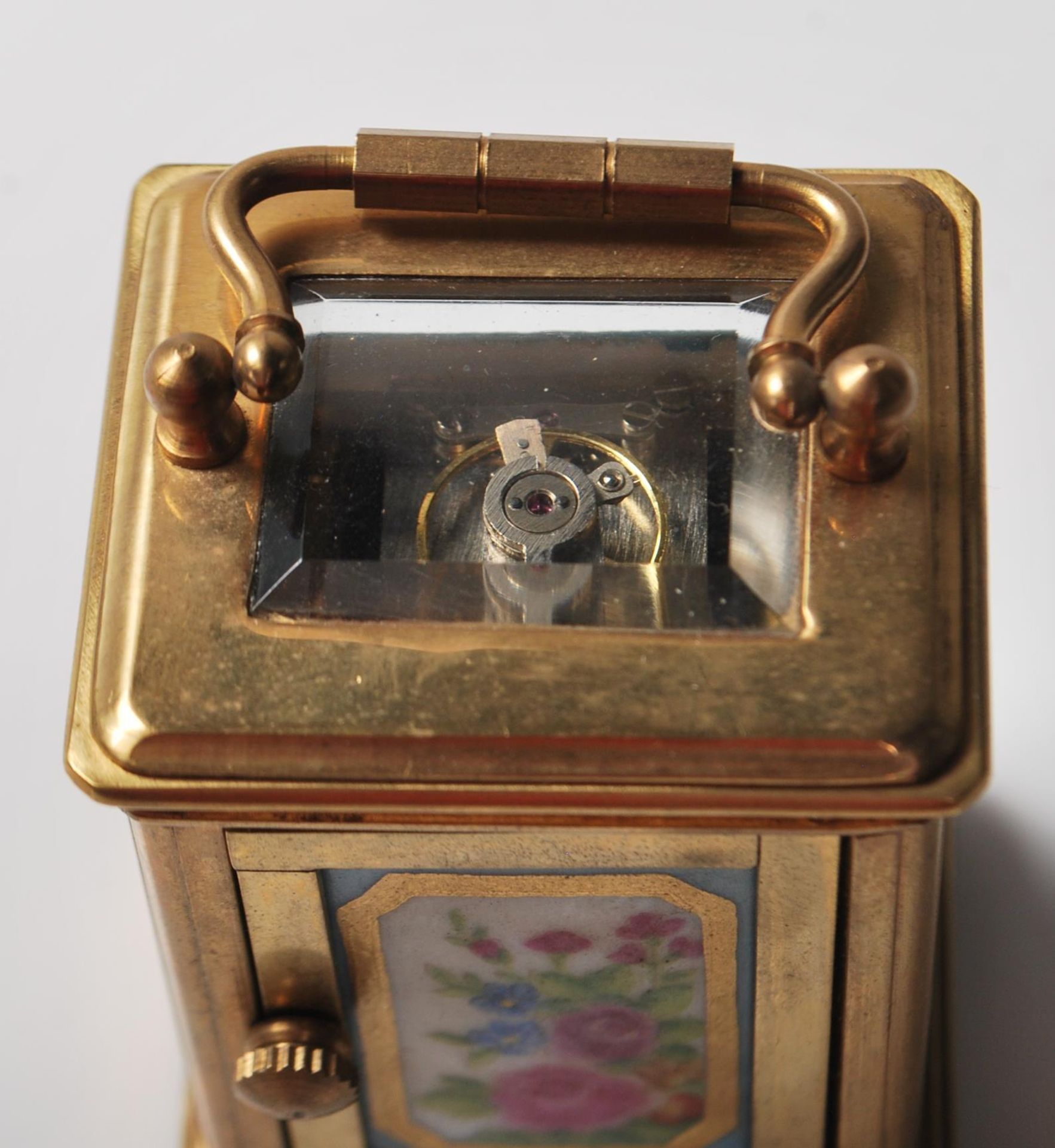 MINIATURE BRASS CARRIAGE CLOCK - Bild 6 aus 6