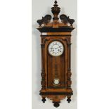 VICTORIAN 19TH CENTURY WALNUT VIENNA REGULATOR CLOCK