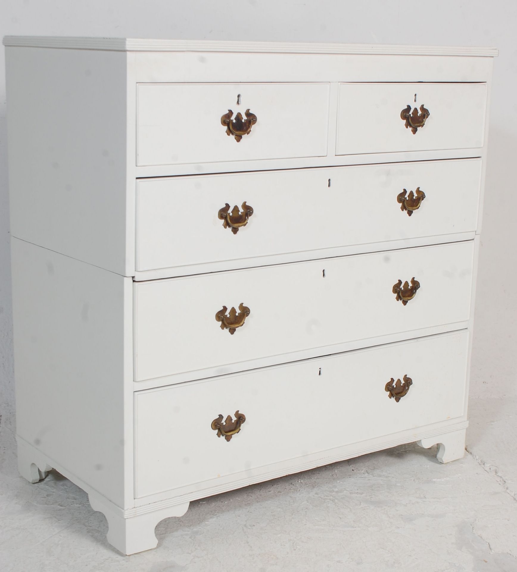 A Victorian painted mahogany 2 over 3 chest of drawers - Image 5 of 6