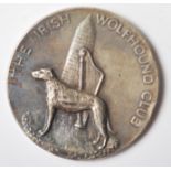SILVER HALLMARKED 1920'S DOG SHOW IRISH WOLF HOUND