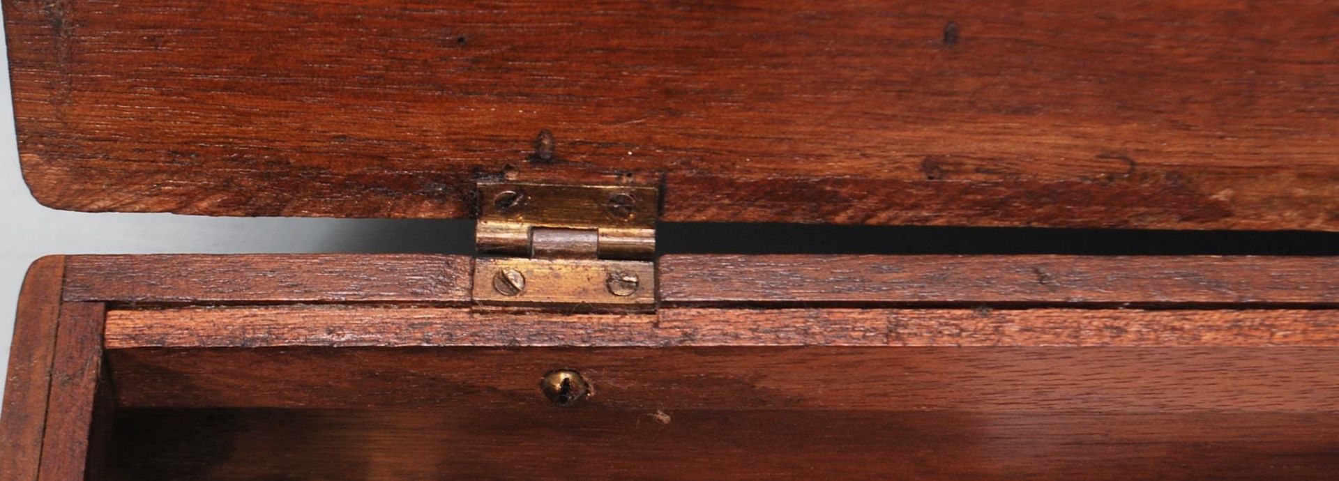 EDWARDIAN MARQUETRY CUTLERY BOX AND PAGE OPENERS - Image 3 of 6