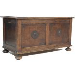 EARLY 20TH CENTURY OAK BLANKET BOX WITH HINGED LID